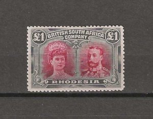 RHODESIA 1910/13 SG 166a MINT