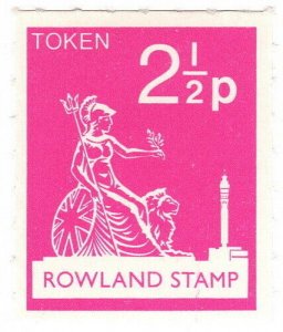 (I.B) Cinderella Collection : Rowland School Stamp 2½p