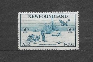CANADA-NEWFOUNDLAND-1933,Sc#C15, MLH, VF,  LABRADOR ISSUE.  30c BLUE AIR POST.