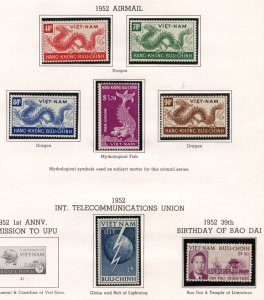 VIETNAM LOT OF  MINT NEVER HINGED STAMPS--SCOTT VALUE IN EXCESS OF $210.00