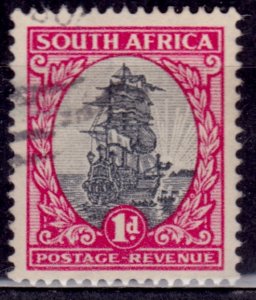 South Africa 1926-28, Riebeek's Ship, 1p, used