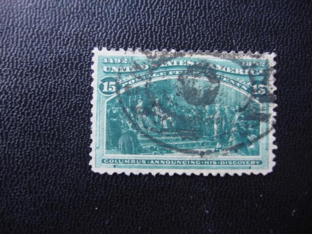 1893 COLUMBIAN  SCOTT # 238  15c  USED   SCV $75.00