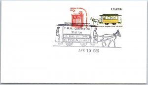 US SPECIAL EVENT POSTMARK COVER T.N.A. CONVENTION AT EL PASO TEXAS 1985 TYPE E