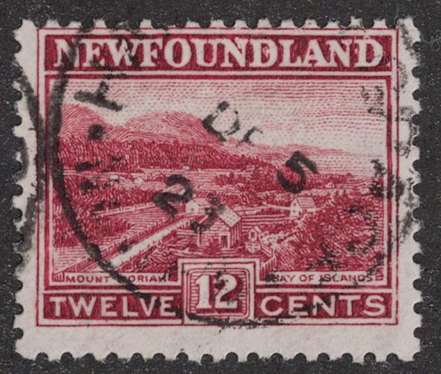 Newfoundland #  141  Used  F-VF  light  CDS cancel    Cat $  10