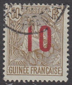 French Guinea 62 Used CV $6.50