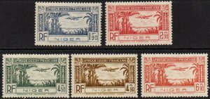 Niger Sc #C1-C5 Mint Hinged