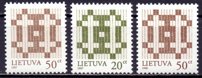 Lithuania. 1997. 647I-48I, II. Standard Double Cross. MNH.