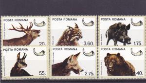 Romania 1975, Animals,boar,bear,hunting,MNH,fox