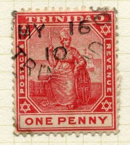 TRINIDAD & TOBAGO;   1906 early Ed VII issue fine used 1d. value