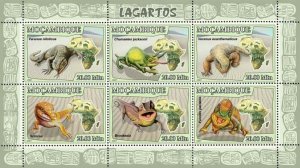 Mozambique 2007 MNH - Lizards. Sc 1777, YT 2426-2431, Mi 2991-2996