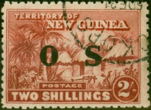 New Guinea 1925 2s Brown-Lake SG030 Fine Used