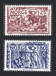 Norway Cast-iron Stove Ornaments 2v 1980 MNH SC#766-767 SG#863-864 MI#821-822