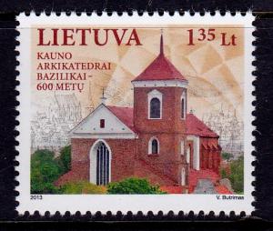 Lithuania 1002 MNH - Kaunas Cathedral Basilica (2013)