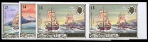 Penrhyn Island #170-172, 1981 Ships, $2-6, set of three imperf. horizontal pa...