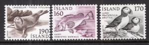 Iceland 534-536 Animals MNH VF