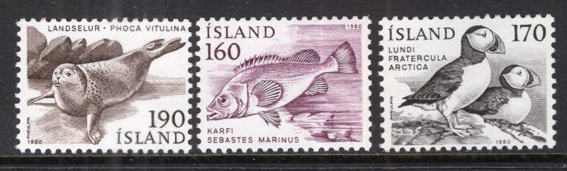 Iceland 534-536 Animals MNH VF