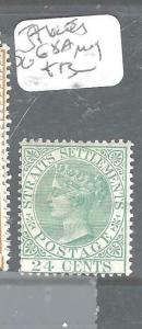 MALAYA STRAITS SETTLEMENTS   (P1605B)  QV 24C  SG 68A   MOG