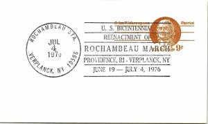 US BICENTENNIAL REENACTMENT OF ROCHAMBEAU MARCH AT VERPLANCK, NEW YORK