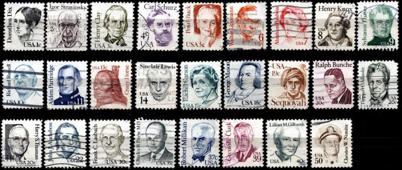 SC#1844-69 Great Americans Series (Used)