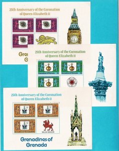 Grenada Grenadines #270-2 MNH 3 sheets
