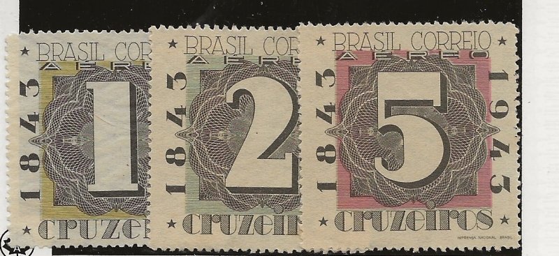 Brazil C50-C52 Set Mint Never Hinged