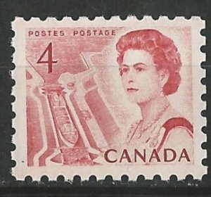 Canada # 457d   Ship in Lock   4c   perf.10    (1) Mint NH