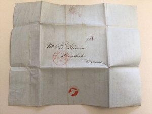 United States New York 1842 letter cover 63047