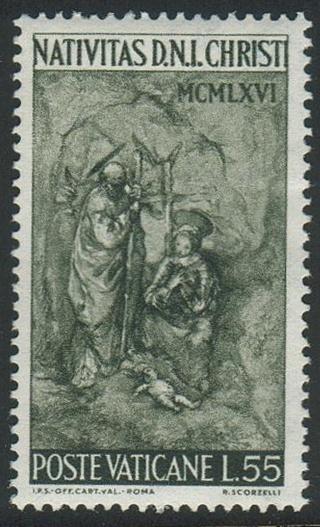 Vatican City#446 - Nativity Sculpture - MNH