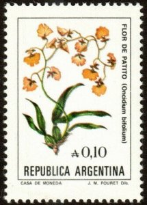 Argentina 1520 - Mint-NH - 10c Dancing-lady Orchid (1985) (cv $1.20)