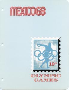 19th Olympic Games. Mexico-Grenoble 1968 Olympic Games Album Pages. OLY105