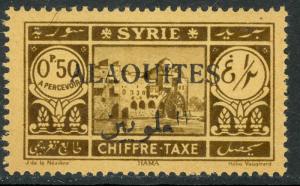 ALAOUITES 1925 50c HAMA View POSTAGE DUE Issue Sc J1 MNH