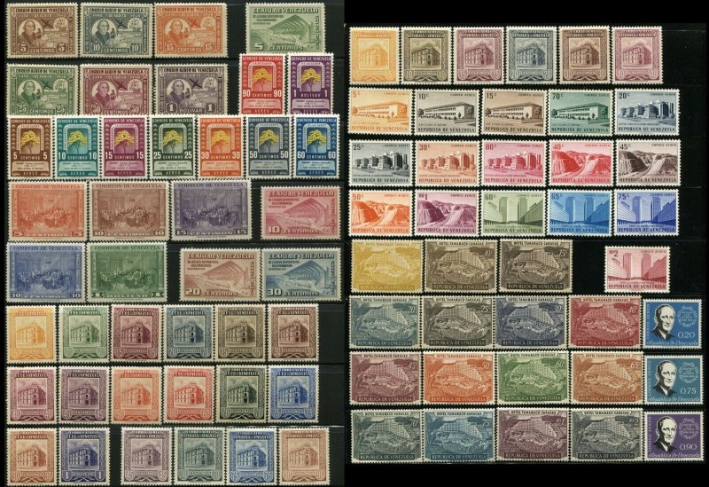 VENEZUELA Postage Arms Airmail Telegraph Stamps Collection 1930-72 MLH MNH USED 