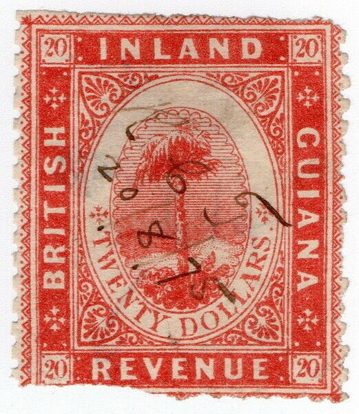 (I.B) British Guiana Revenue : Inland Revenue $20