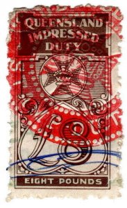 (I.B) Australia - Queensland Revenue : Impressed Duty 8/-