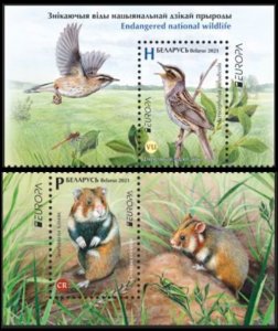 2021 Belarus 1407-1408+Tab Europa Cept - Fauna