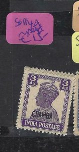 INDIA CHAMBA (P1808B)  KGVI  3A     SG 114A          MNH 