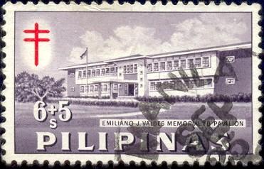 Emiliano Valdes T.B. Pavilion, Philippines stamp SC#B18 used