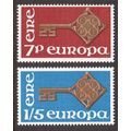Ireland  #242-243  MNH 1968  Europa  golden key