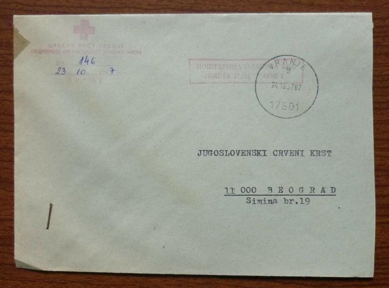 Yugoslavia Red Cross Cover! J3