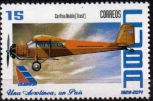 Cuba Sc# 5576   CUBANA AIRLINES planes  15c   2014  MNH mint