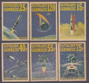 1971 Gabon 403-406 Apollo 14  7,00 €