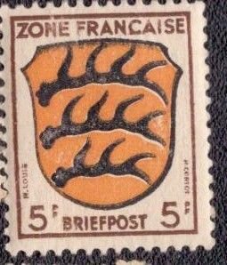 Germany -French Occupation 1945 -  4N3 MH