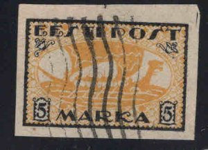 Estonia Scott 35 Used from 1919-1920 set Viking Ship 4 margins