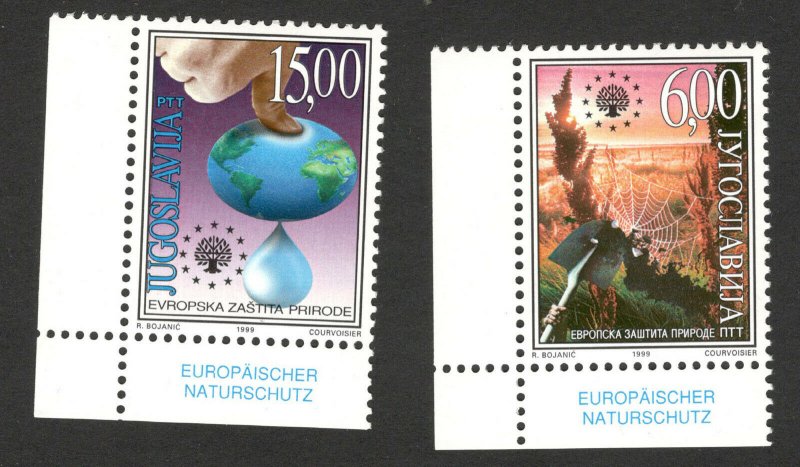 YUGOSLAVIA-MNH SET-EUROPEAN NATURE PROTECTION-1999.