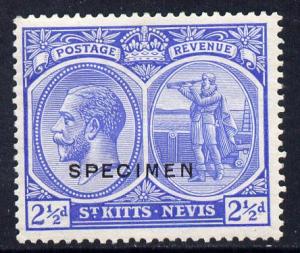 St Kitts-Nevis 1921-29 KG5 Script CA Columbus 2.5d ultram...