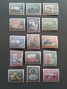 British Guiana  253-267 F-VF MHR. Scott $ 96.15