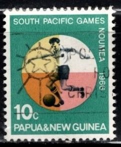 Papua New Guinea - #226 South Pacific Games - Soccer - Used