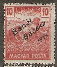 Hungary Occ 10N22 Mi 39 Banat Bacska MLH F 1919 SCV $30.00