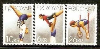 Faroe Island 2009 100 Years of Gymnastics Sport 3V MNH ++ 2802