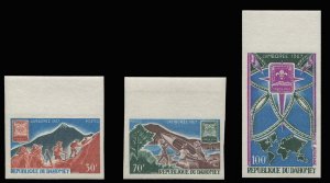 French Colonies, Dahomey #239-240, C59, 1967 Boy Scouts, imperf. set of three...